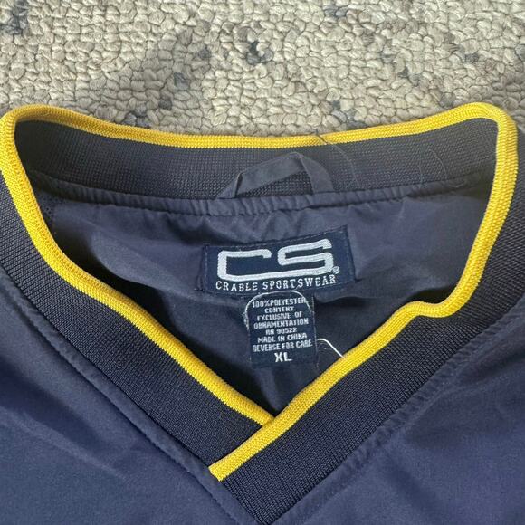 Vtg Murray State Ravers V neck Windbreaker Pullover CS Crable Sportswear Sz XL - Picture 4 of 9